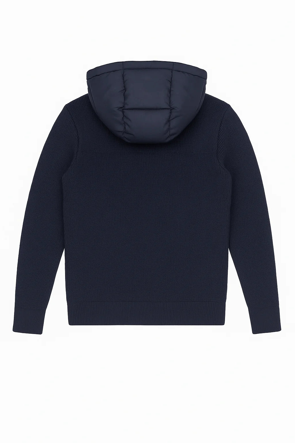 Clean Navy hooded cardigan